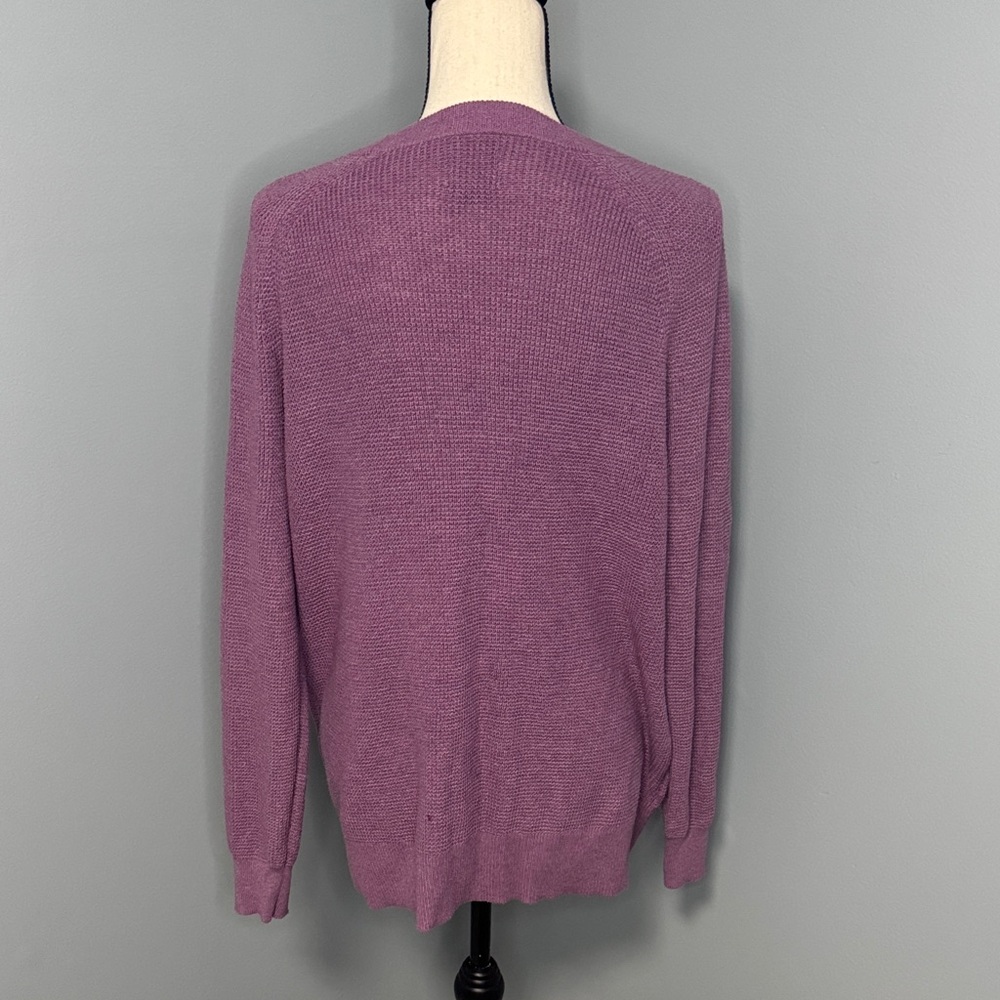 Eddie Bauer Women's Purple Crew Neck Sweater Sz L - Picture 4 of 6